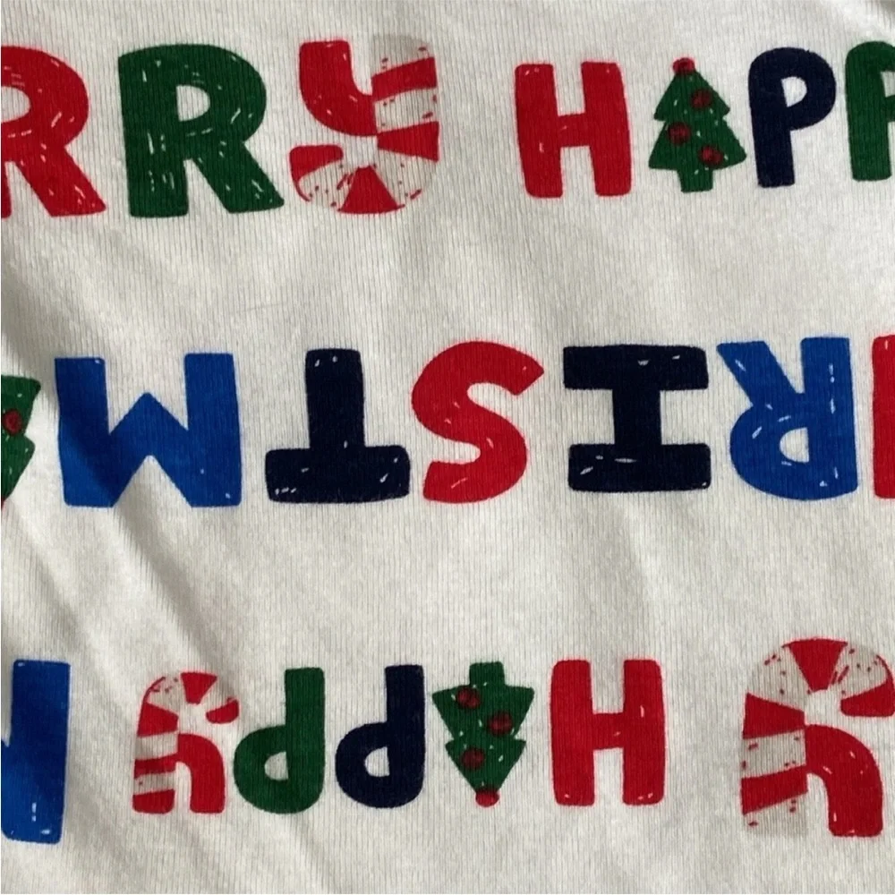 Carter’s Christmas matching set kids size 3T candy cane pajamas holiday winter